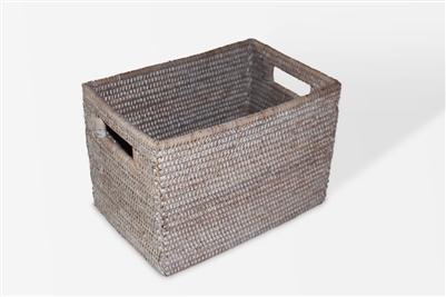 Rect Storage Basket - Whitewash