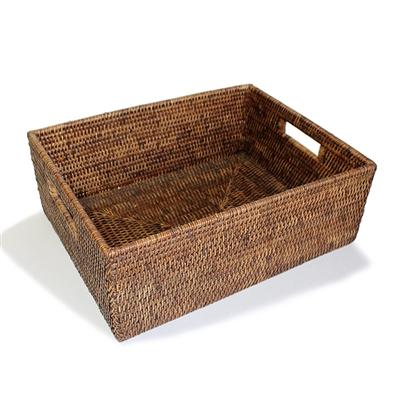 Rectangular Everything Basket - Antique Brown