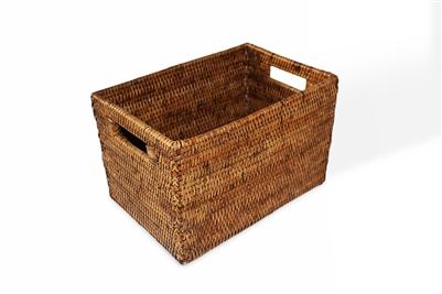 Rectangular Storage Basket - Antique Brown