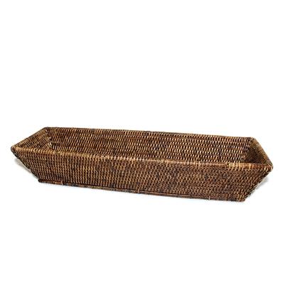 Rectangular Woven Bread Tray - Antique Brown