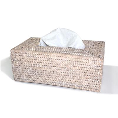 Rectangular Woven Tissue Box - Whitewash