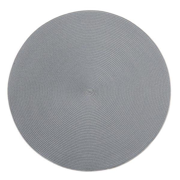 Round Woven Placemat - Steel