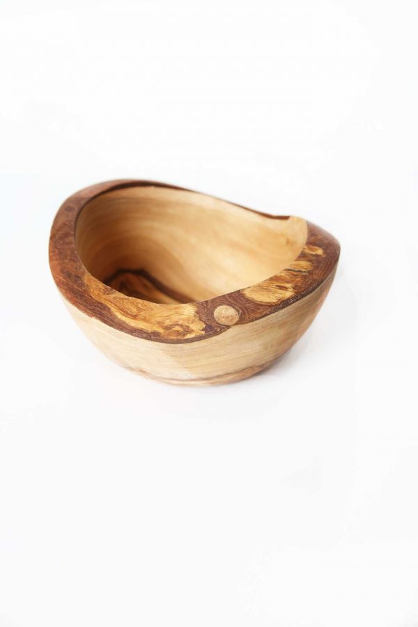 Olive Wood Small Rustic Bowl