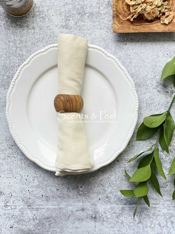 Olive Wood Napkin Rings - Set of 4 — Fraîche