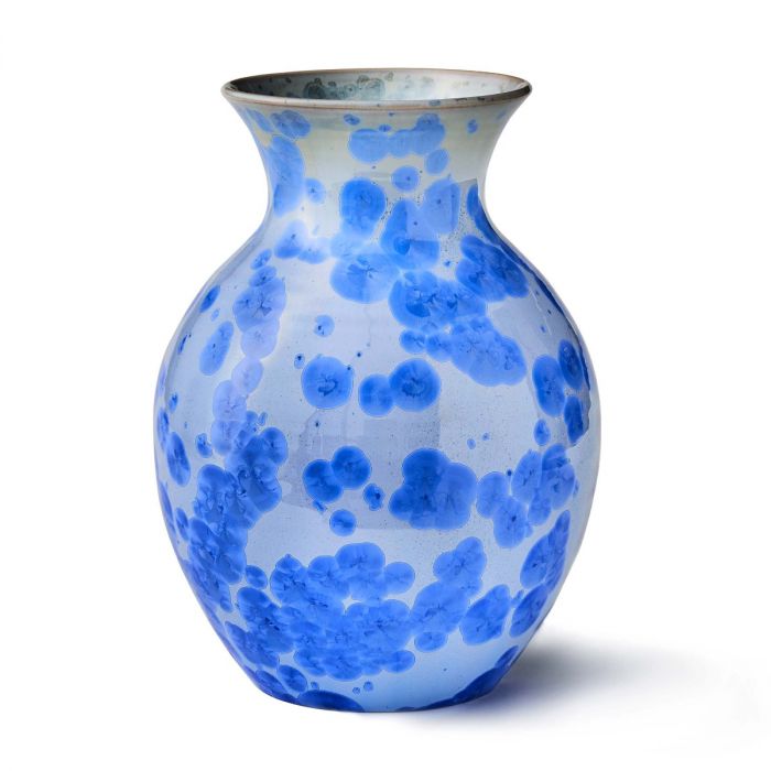 Cobalt Curio Crystalline Vase - Large