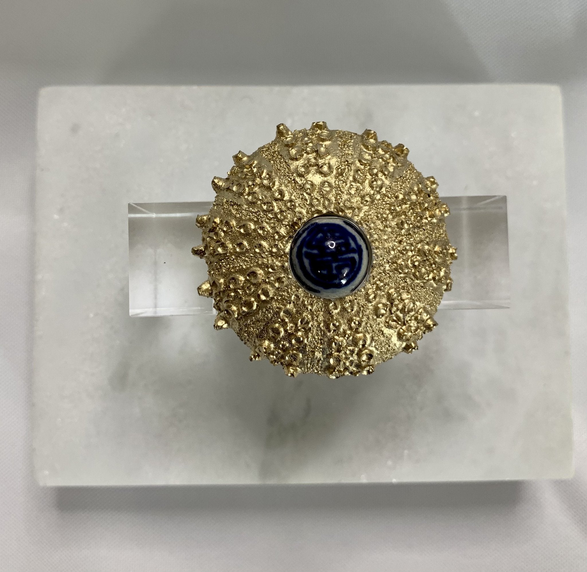 Sea Urchin Lucite Napkin Ring - Set of 4
