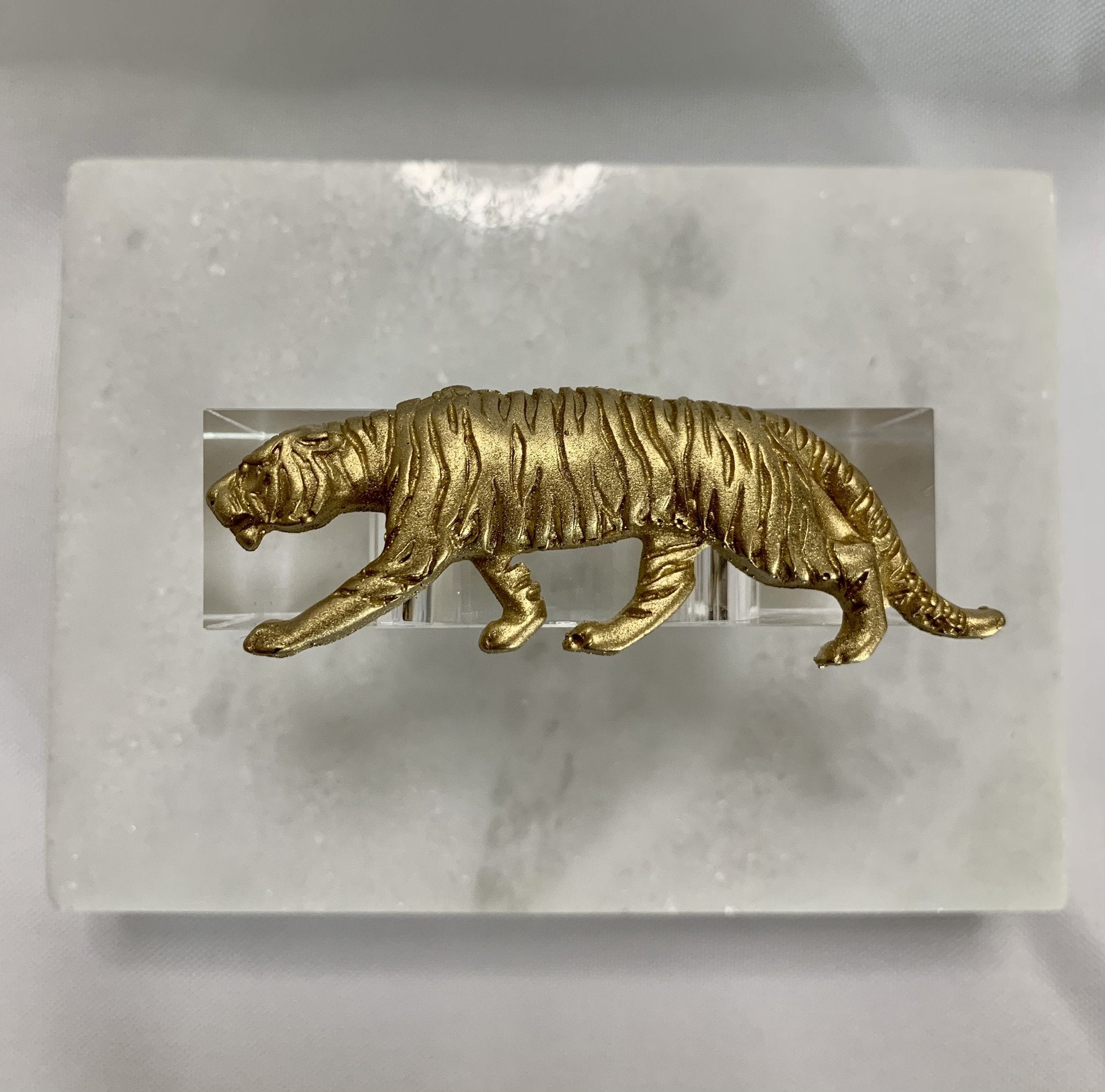 Tiger Lucite Napkin Ring - Set of 4