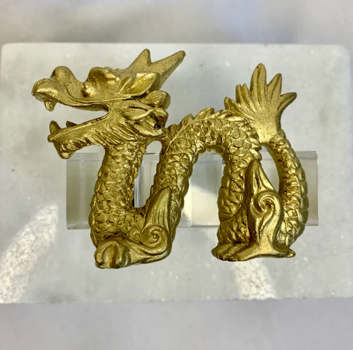 Dragon Acrylic Napkin Ring - Set of 4
