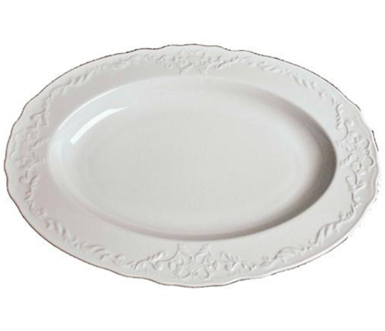 Simply Anna Oval Platter - White