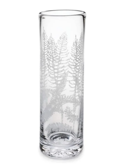 Engraved Fern Vase