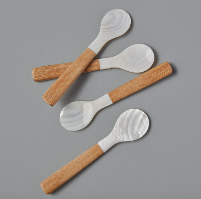 Seashell and Bamboo Spoon - Medium