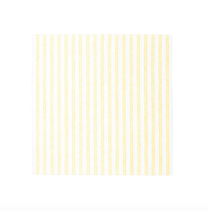Papersoft Cocktail Napkins - Yellow Capri