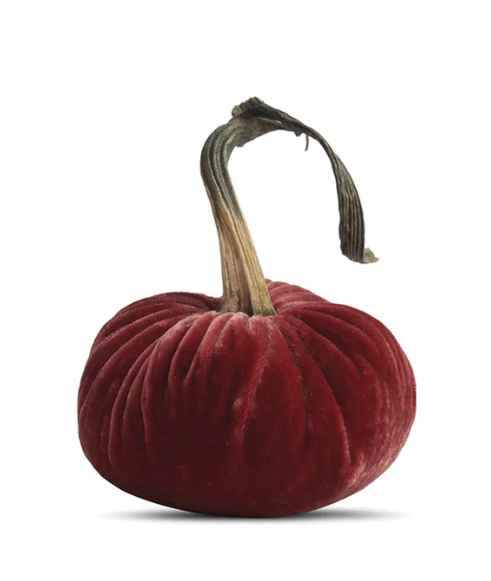 4" Velvet Pumpkin