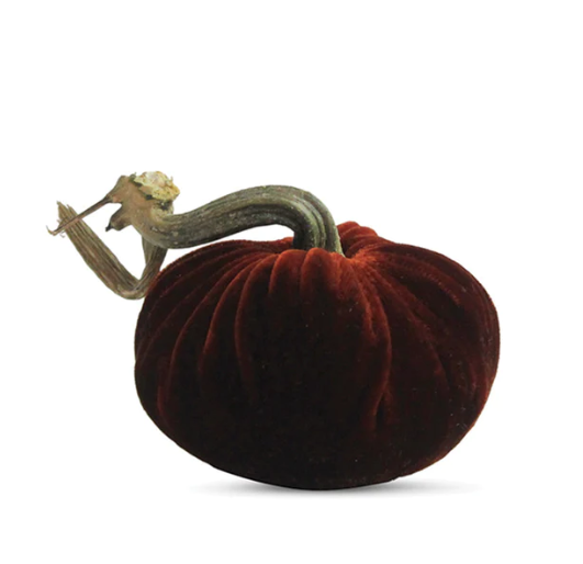 4" Velvet Pumpkin