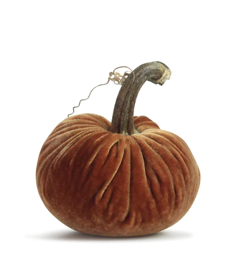 4" Velvet Pumpkin