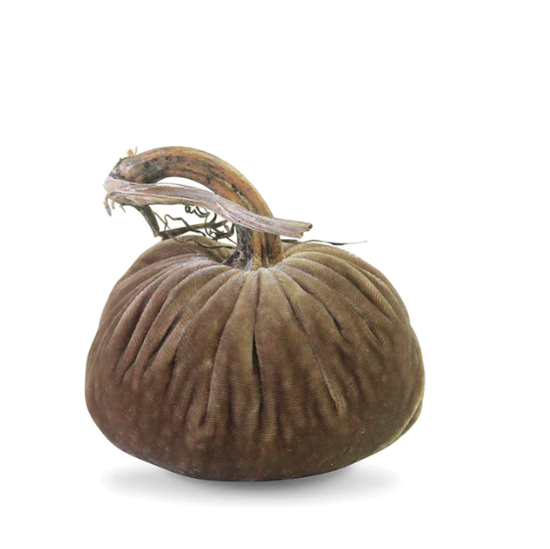 4" Velvet Pumpkin