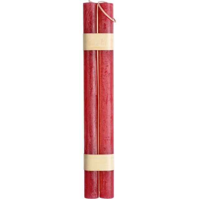 Set of 2 Tapers - Cranberry