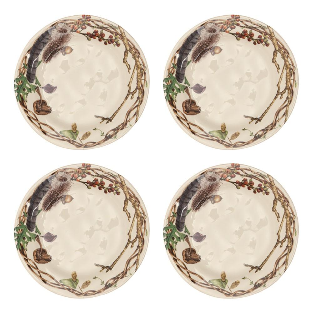 Set of 4 - Forest Walk Party Plates