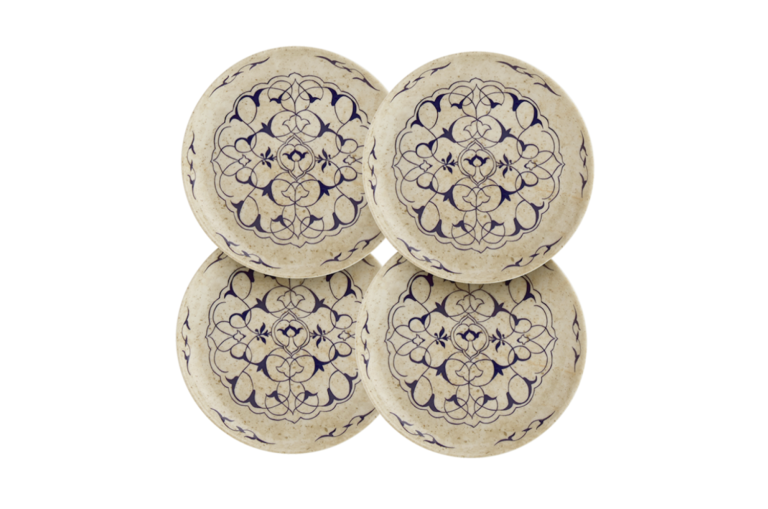 Set of Alhambra Canapé Plates- Stone