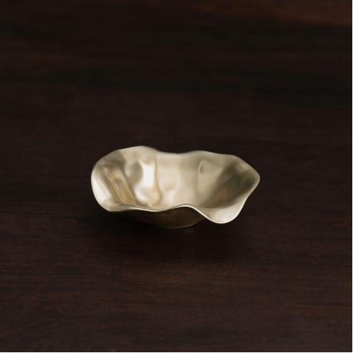 Sierra Maia Gold Oval Bowl - Small