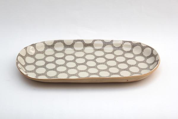 Small Fish Platter - Honeycomb Charcoal