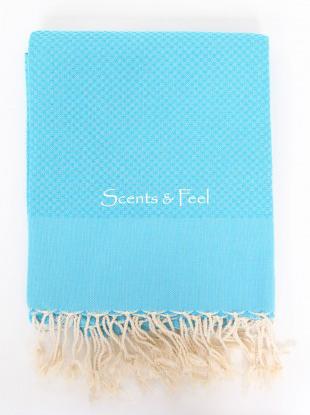 Solid Honeycomb Fouta - Turquoise