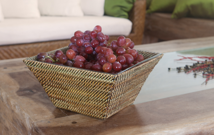 Square Woven Serving Bowl
