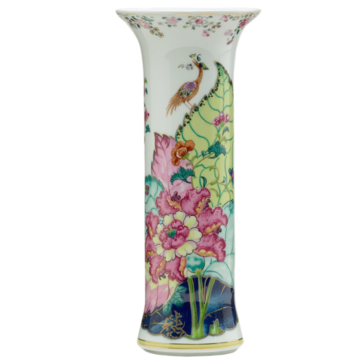 tobacco leaf vase Divina console or collectors cabinet Tobacco leaf trio! Love the