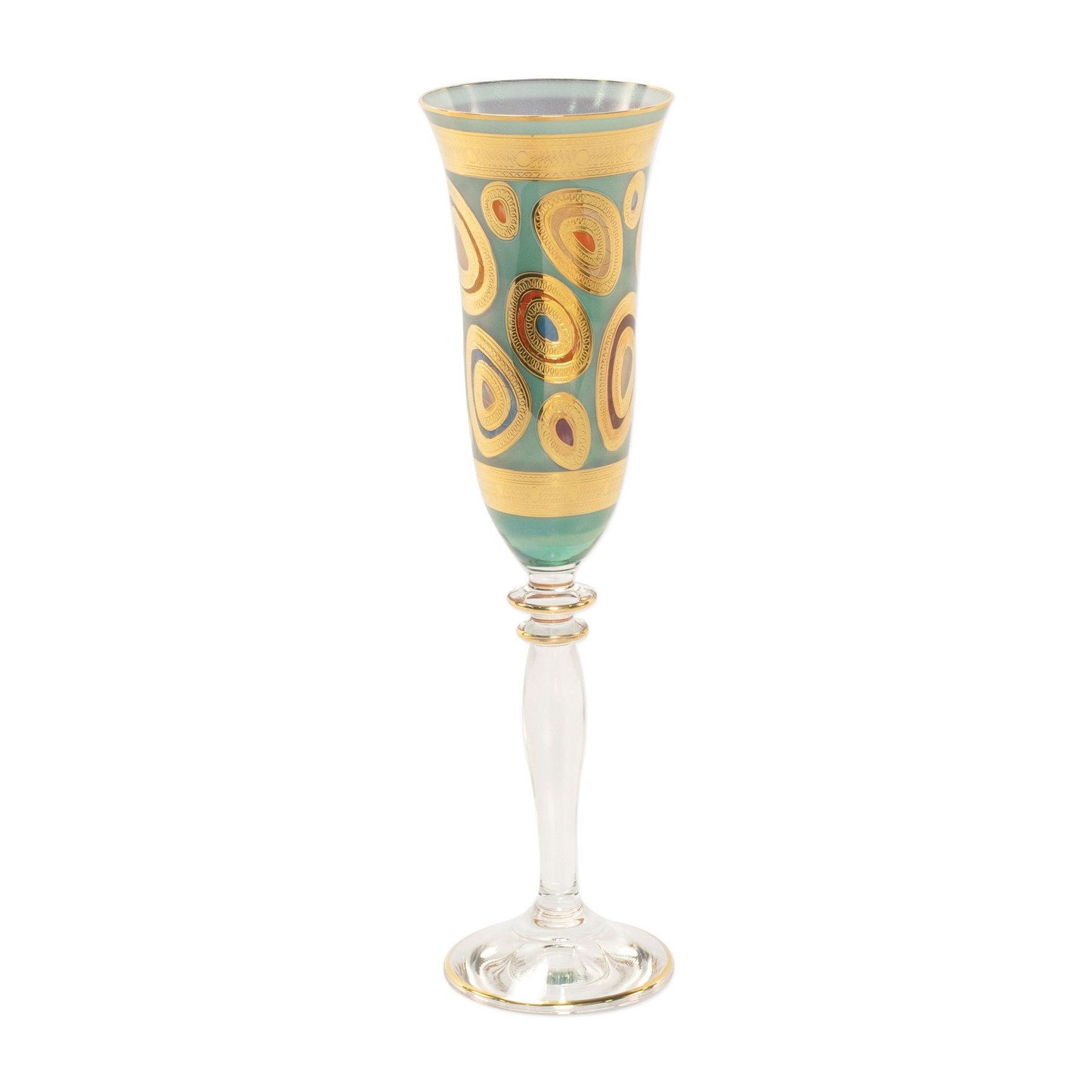 Regalia Champagne Glass - Aqua