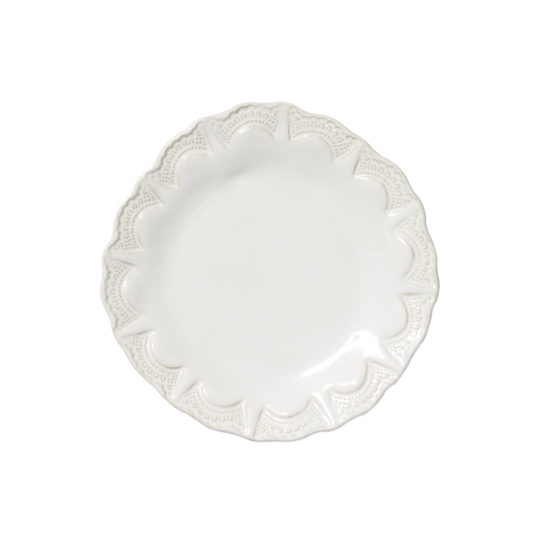 Incanto Stone Lace Salad Plate - White