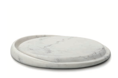 White Marble Round Cheese Board