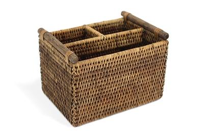Woven Caddy Basket - Antique Brown