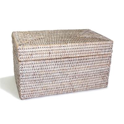 Woven Storage Basket - Whitewash