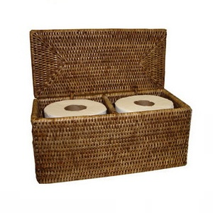 Woven Toilet Tissue Holder - Antique Brown