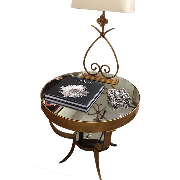 Wrought Gueridon Accent Table