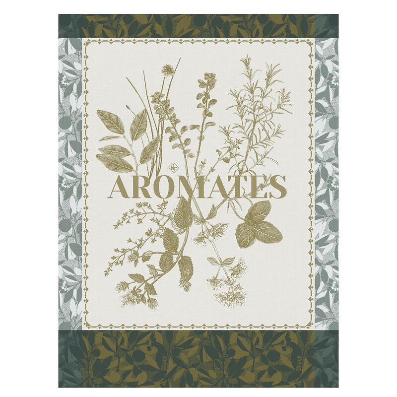 Epices & Aromates Tea Towel - Green